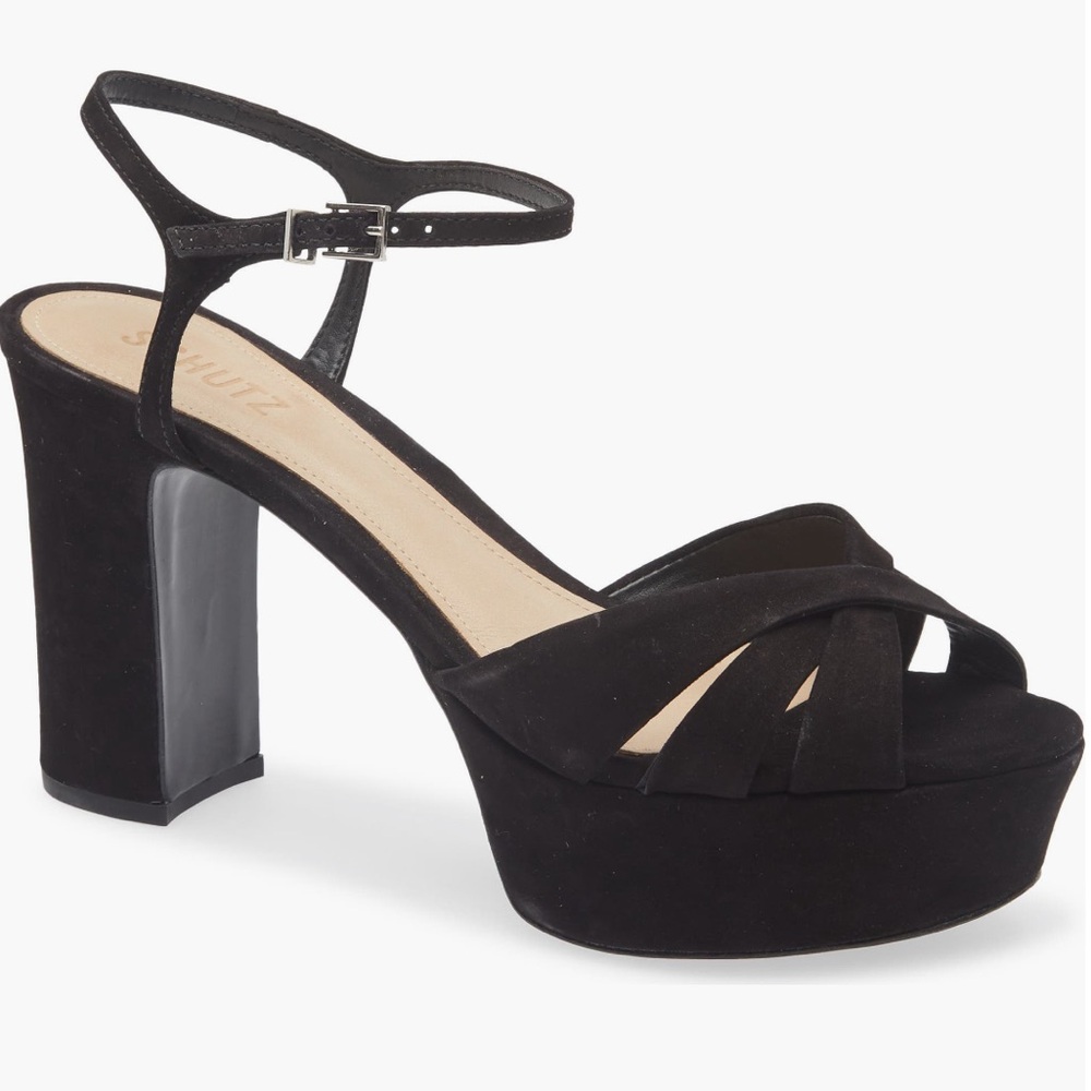 Schutz Keefa Platform Block Heel Sandals